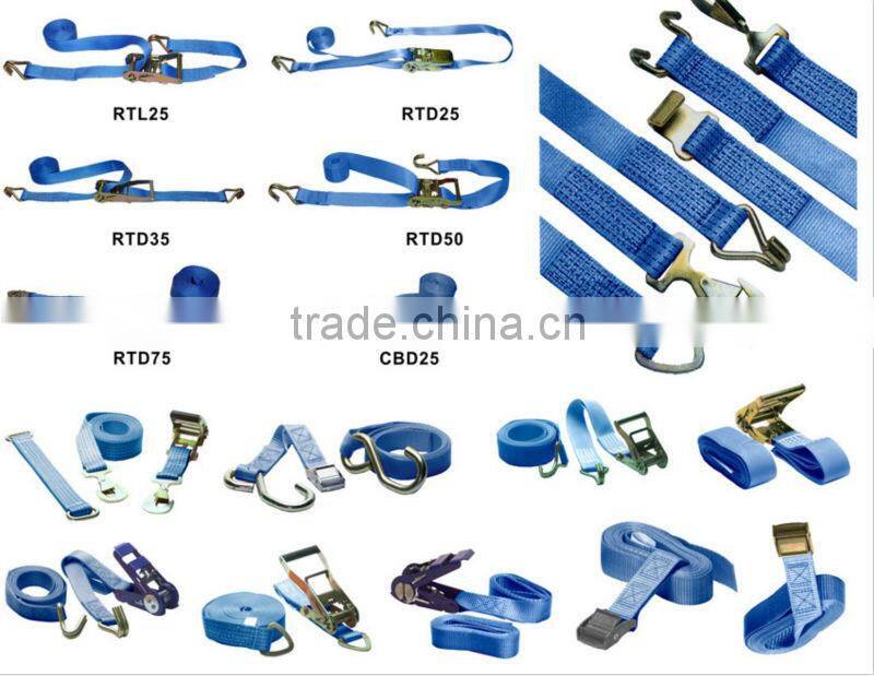 50mm 5000kgs 6m 8m 9m 10m 12m Cargo Lashing/Ratchet Tie Down/Ratchet Straps