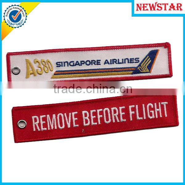 Customized design woven embroidery badge