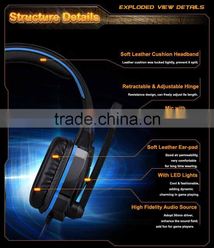 2015 New EACH G4000 Gaming Headset Stereo Bass Headphone Earphone With Microphone For Computer Gamer USB 3.5mm Gold-Plated