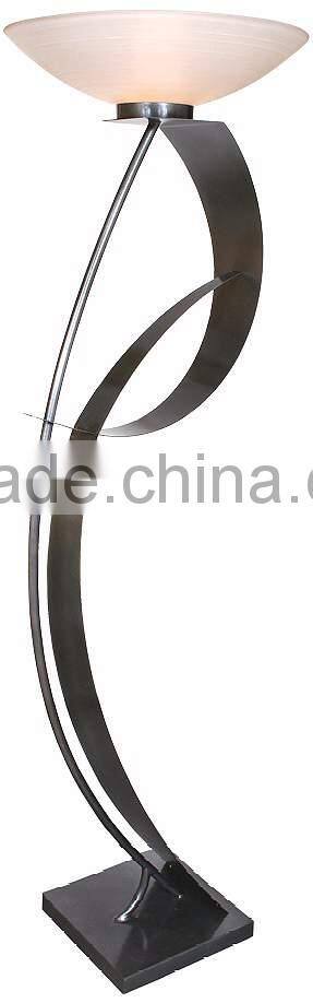 1026-13 Sleek curves and architectural elements Curvy Lady Two Contemporary Floor Lamp as a piece of art in your home