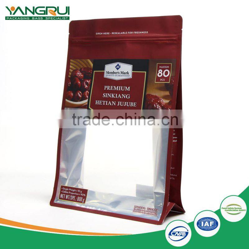 stand up pouch with zipper pet food packaging bag