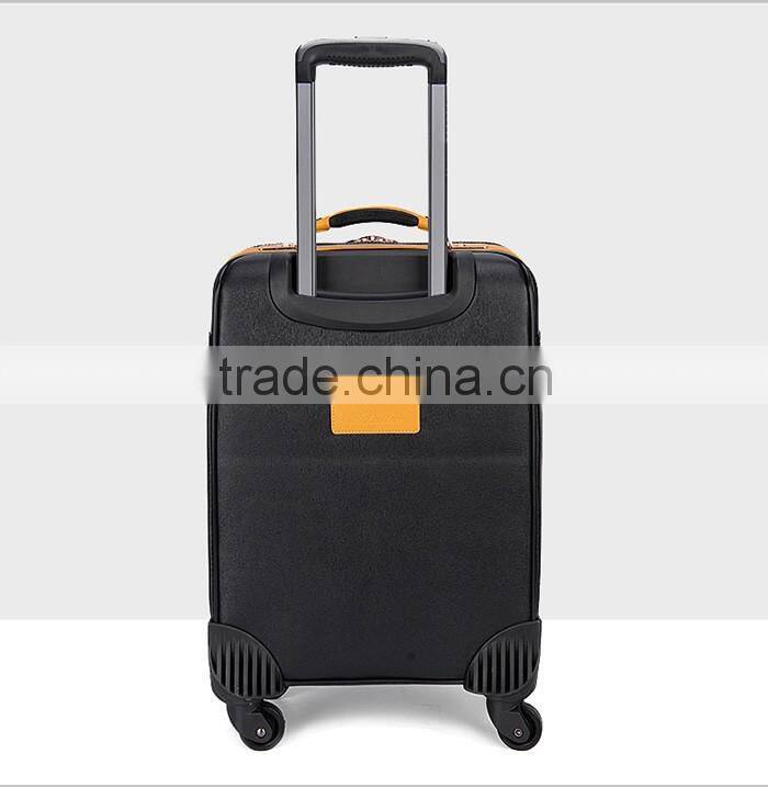 Hot red color popular PU travel luggage bag