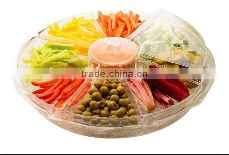 Appetizer Server salad with Ice Tray,Appetizers On Ice with Lids/ice tray