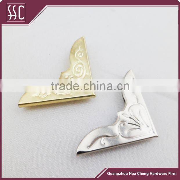 fashion metal bag corner decorative corner for purse/ notebook