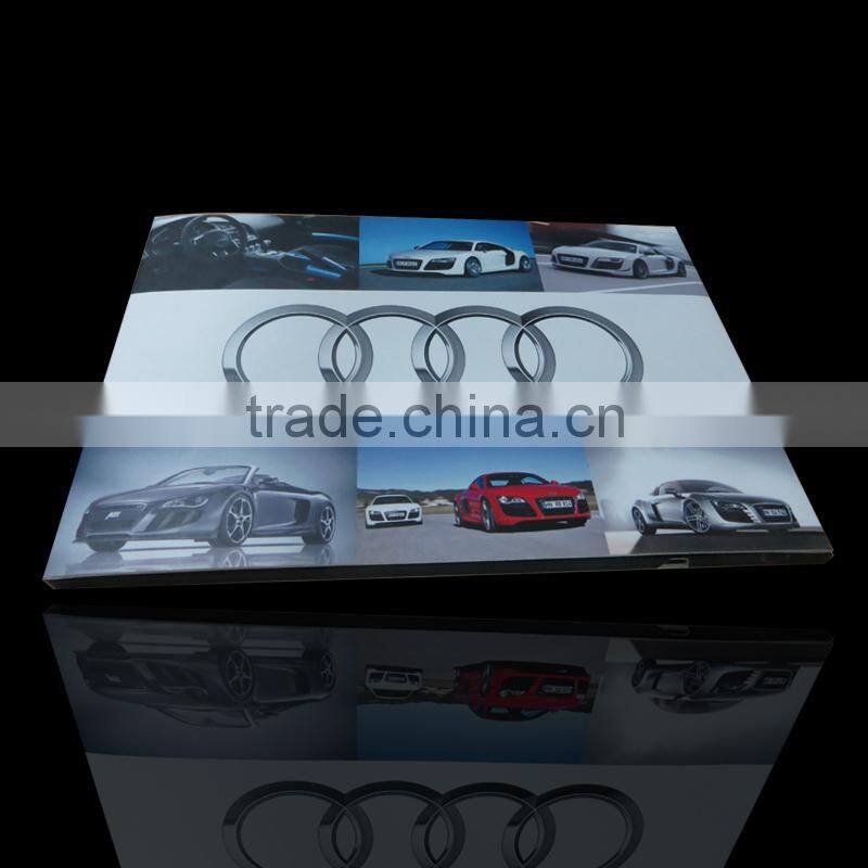 custom hot advertising promotional 4.3" video brochure folder 256mb auto-play