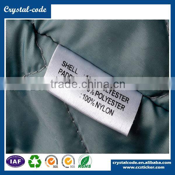 sew on clothing wholesale cotton sticker self adhesive washable ribbon for fabric label