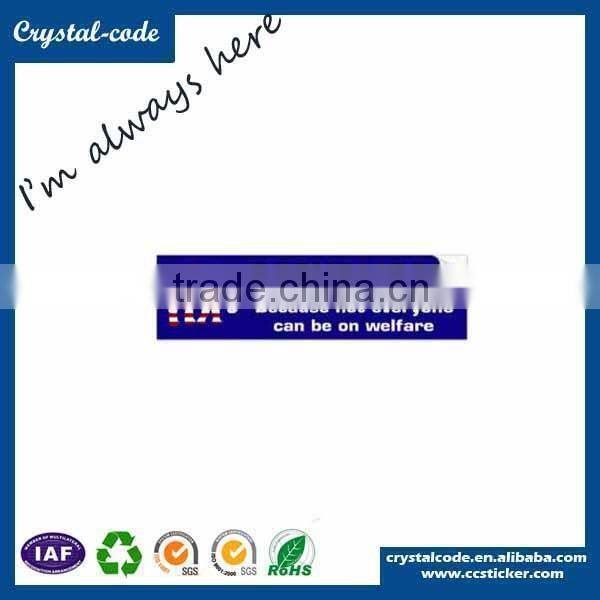 Custom car bumper sticker