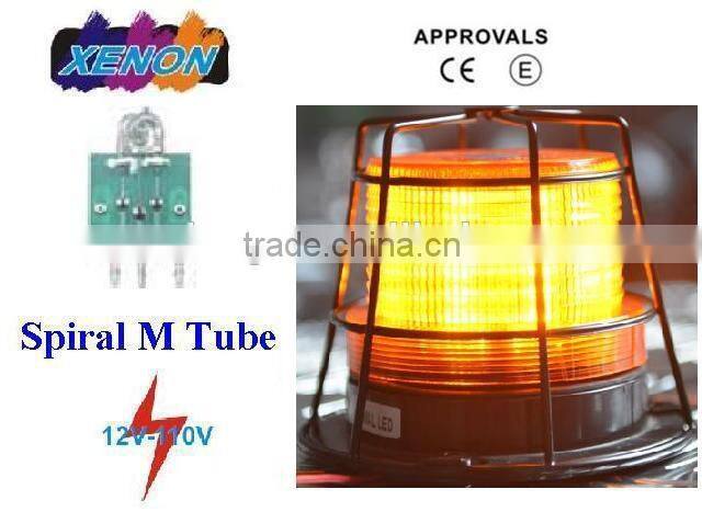 Forklift Warning Light,Warning Beacon,Beacon Light,Xenon Strobe Flash Beacon(SR-BL-602C-CP,W Cage Protector, M Tube)12-110V