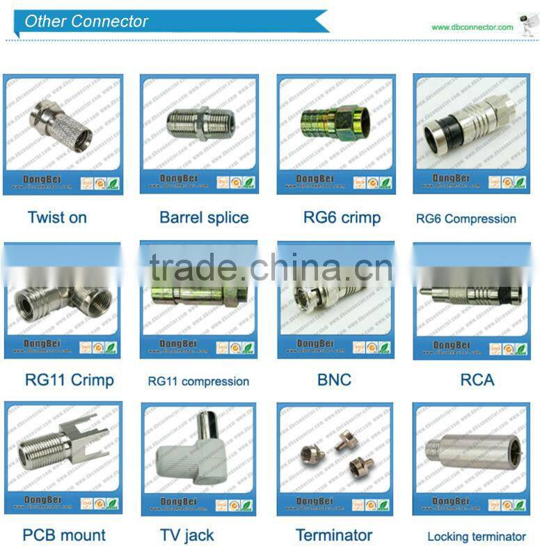 din male connector for 1/2 cable