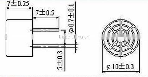 FBULS1007P best price ultrasonic sensor low power transmitter transceiver ultrasonic doppler transceiver sensor (FBELE)