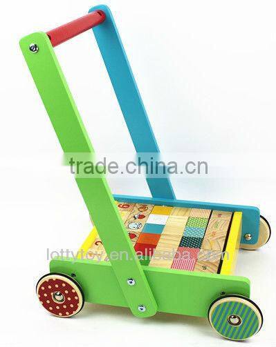 lovely wooden baby walker