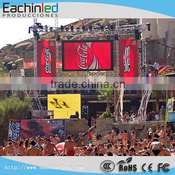 full color P10 outdoor led video jumbo led display die cast aluminum cabinet 640*640 mm