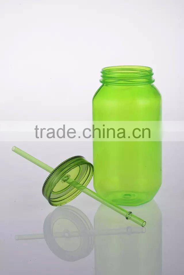 high quality 16OZ 20OZ drinkging glass mason jar with handle straw and tin lid manufacturer