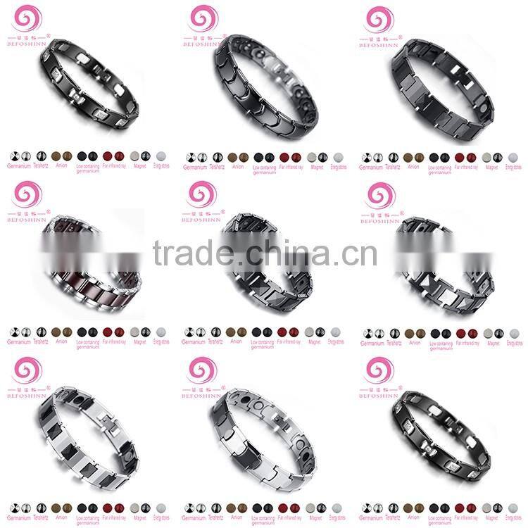negative ion Infrared germanium tourmaline health energy zircon bio magnetic tungsten bracelets