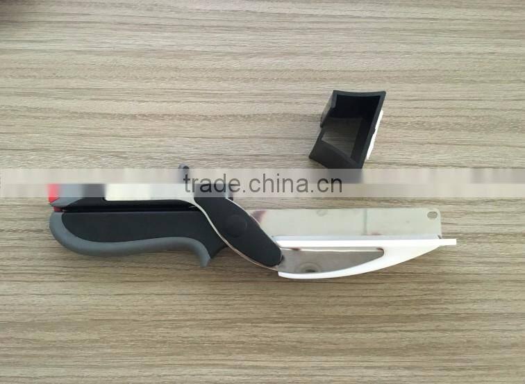 2016 new 2 in 1 smart cutter/clever cutter/baby food cutter/2 in 1 kitchen knife/kitchen set