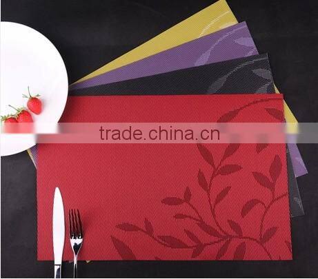 2016 hot sale pvc placemat