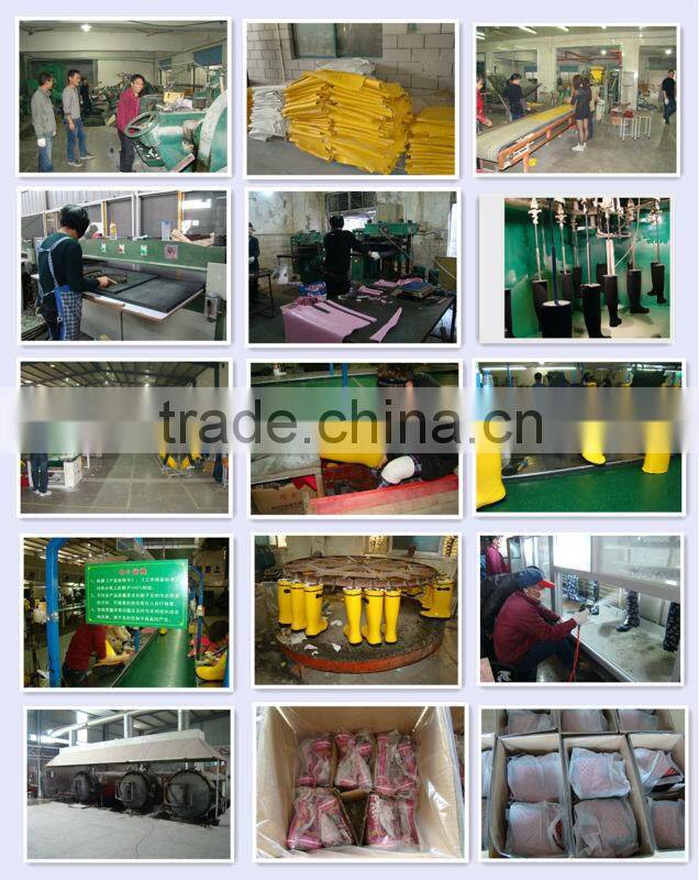 2016 New Design rubber rain boot women Blackish green fashion boot with white shoelace