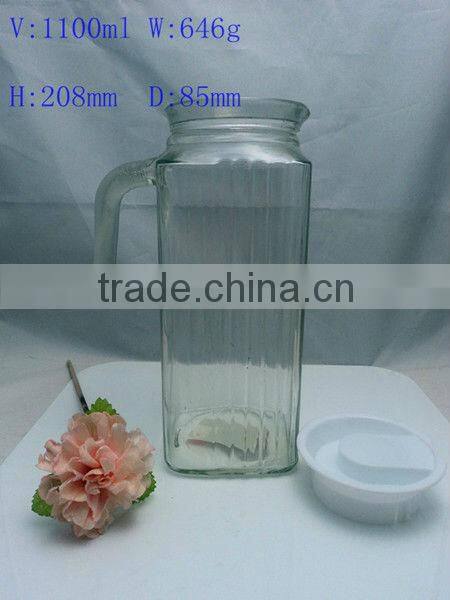 1100ml glass water bottle ,juice jar