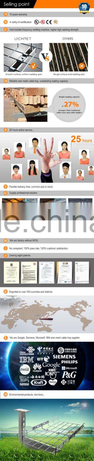 Perforated 10 years warranty UL CE certificates basket cable tray