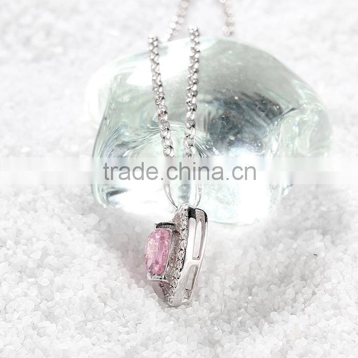 2016 New Coming Fashionable Gemstone Heart Shape Pendant