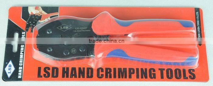 LY-10WF Ratchet hand crimping plier for wire-end ferrules 1-10mm2wire rope crimping tools cable crimping tool tube crimping tool