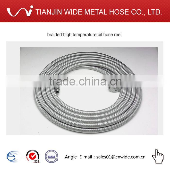 braided high temperature high pressure corrugated hose for oil filling