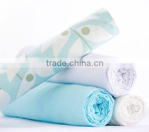 Super Great and Blue Flower Bamboo Muslin Swaddle