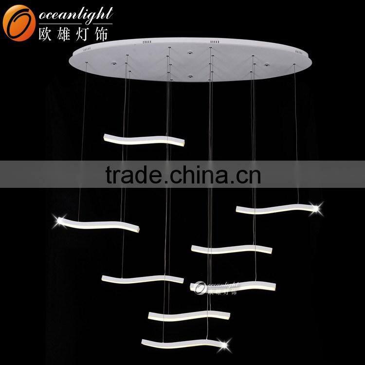 Crystal Sand Pendant Lamp Lampadari Modern Acrylic Light OXD9065-6C