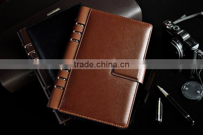 Top sale fashion design with calculator multifunction office&school leather notebook
