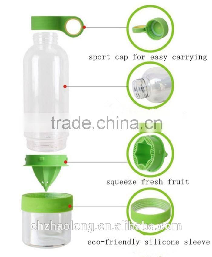 hot selling bpa free fruit infuser water bottle food grade promotional tritan fruit infuser
