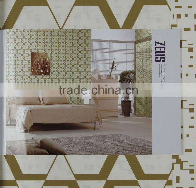 Non woven wall paper with hexagon for beautiful home