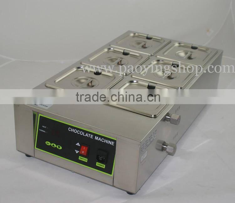 12kg Commercial Use 110v 220v Electric Digital Chocolate Tempering Machine with 6 Melting Pot