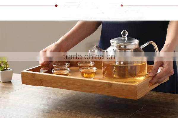 TR001 Bamboo Home Basics Serving Tray with handle