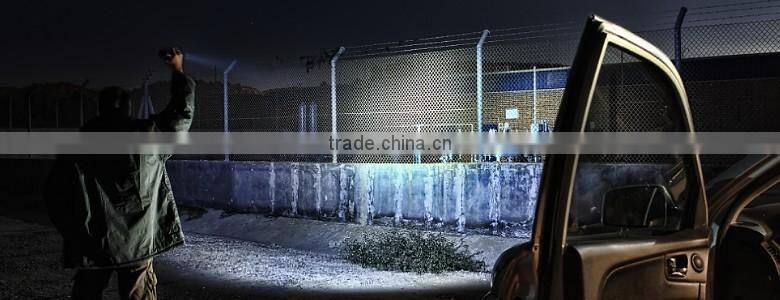 Marble Pillar Style 240 lumens aluminum flashlight led zoom focus Noiseless design power flashlight torch