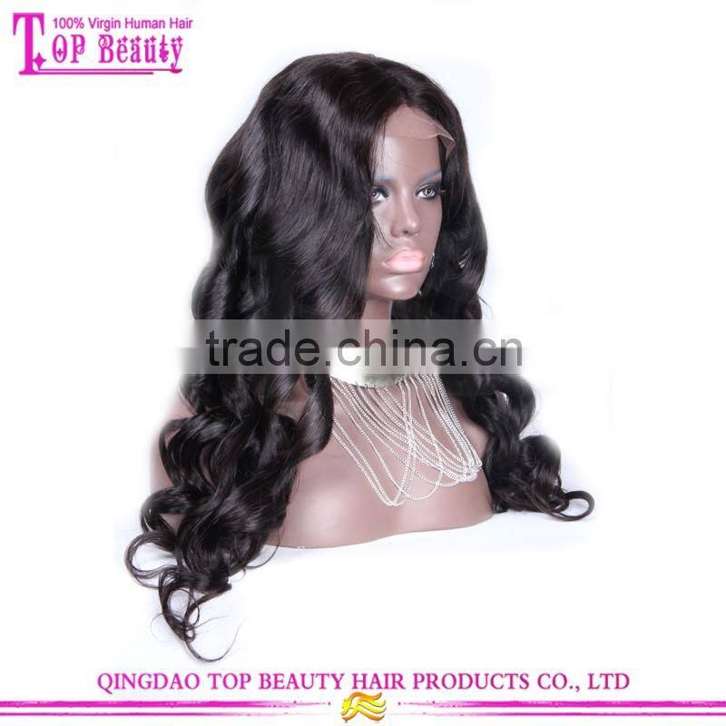 100% Natural Human Hair Full Lace Wigs Virgin Brazilian Part Anywhere