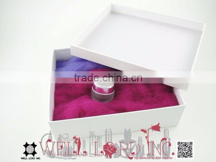 5ml chic silver plastic cap refillable matte glass Jar