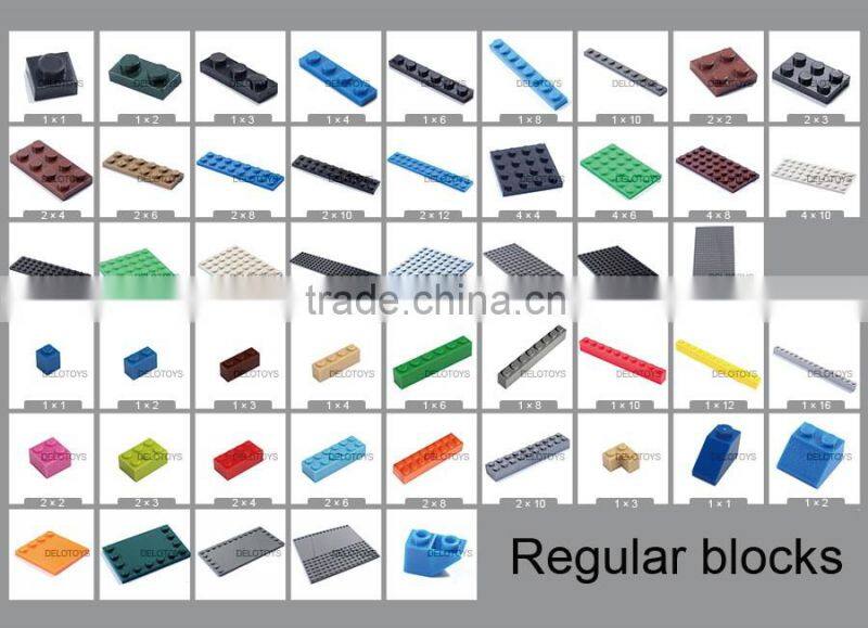 4*12 dots bricks Plastic random building blocks regular blocks in bulk DE00054-5
