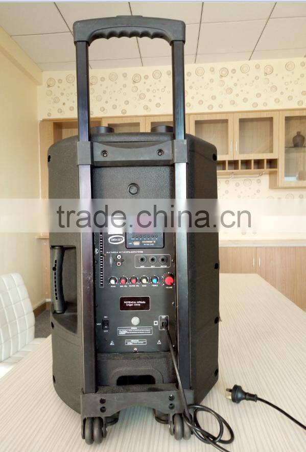 15 inch super bass speaker pa system speaker bluetooth creative amplifier woofer speaker professional with handle and usb