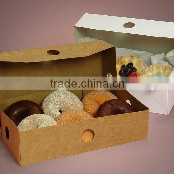 2016 eco-friendly paper donut packaging box,delicious and healthy lunch box