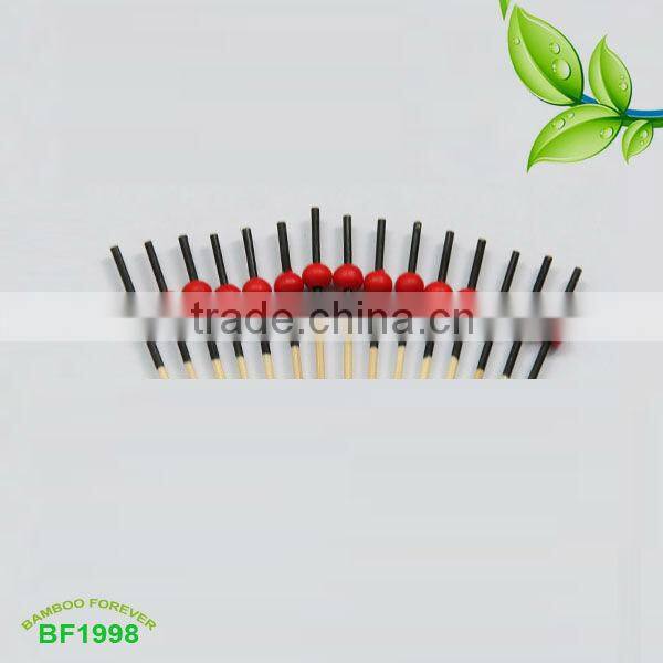 Hot sale Red bamboo picks with small ball