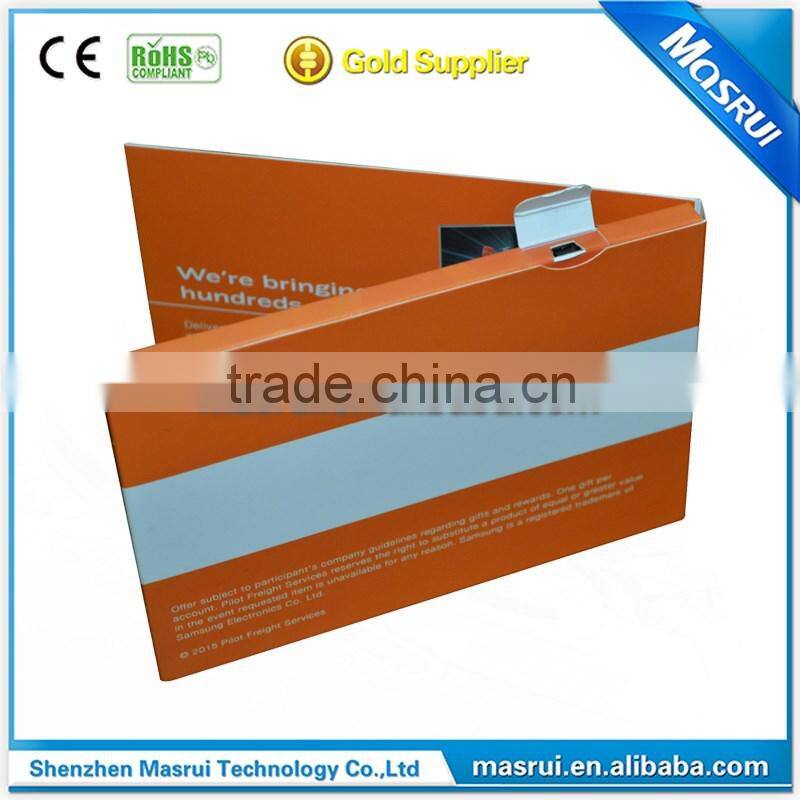 Digital mini lcd video screen business card video business card,lcd video card for invitation
