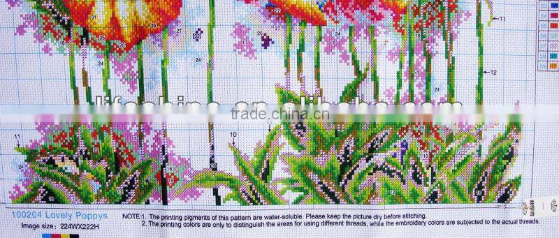 Russian packing cross stitch fabric