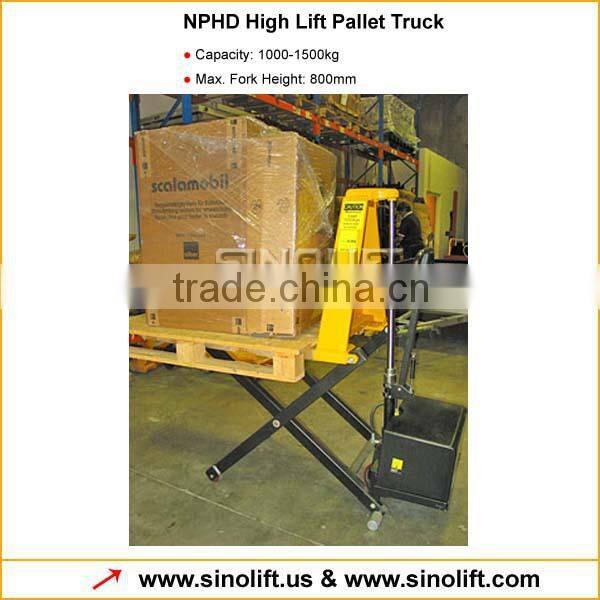 NPHD High Lift Pallet Truck with CE Certificate