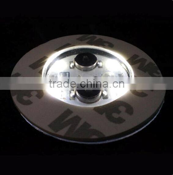 Promotional led bottle sticker,3M tape coaster for glow bottle glorifier