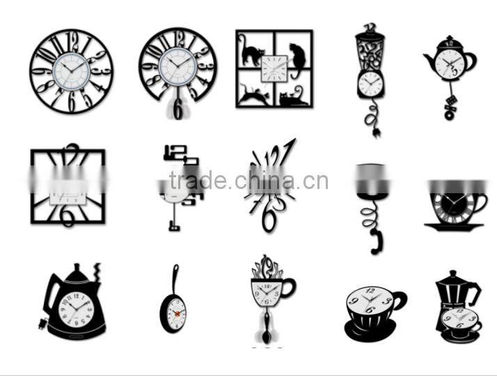 Art Craft Wall Clock Movement Quartz Skeleton Clock