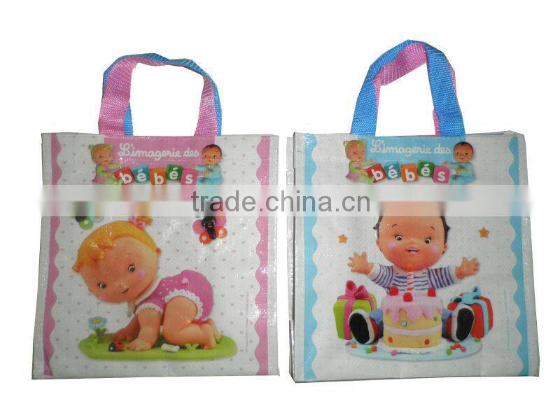 pp woven laminated shopping tote