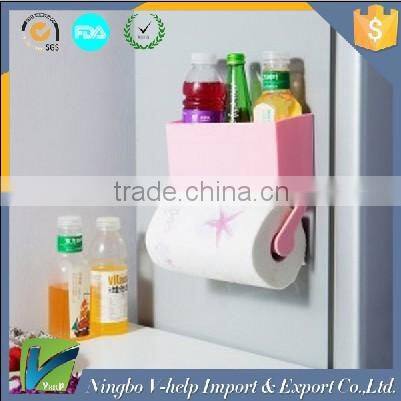 5 in 1 Magnetic Fridge Storage Organiser Set Kitchen Rack Shelf Hook Tissue Paper Towel, fridge magnets