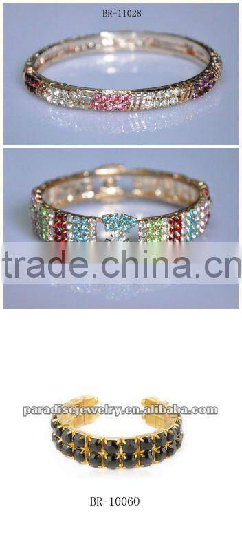 Fashion gold-plating crystal bracelet and bangles-BR-10060