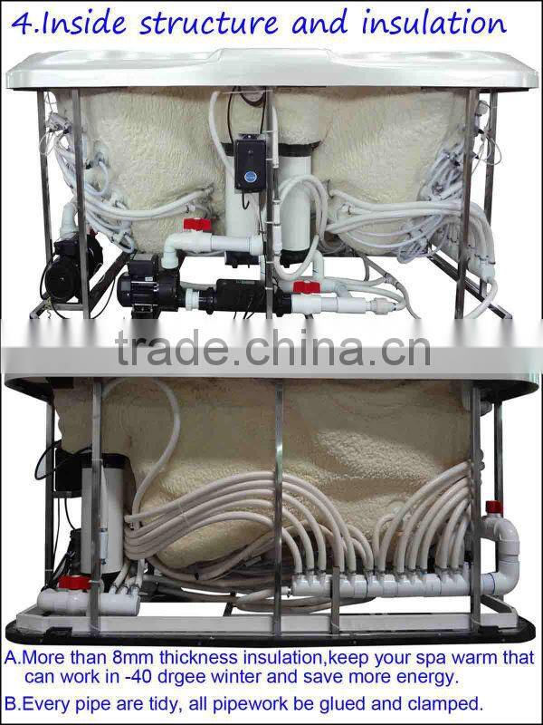 acrylic freestanding hydro massage 101 pcs jets whirlpool outdoor used spa