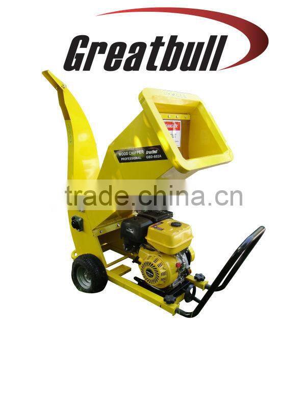 9.0hp gasoline 4 stroke wood shaving machine chipper shredder